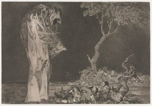 Os Provérbios: Loucura do Medo de Francisco de Goya