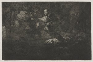 Os Provérbios: Deus os cria e eles se unem de Francisco de Goya