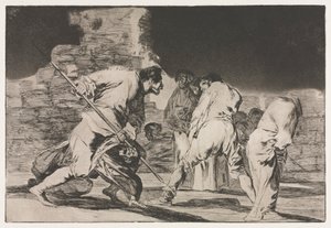 Os Provérbios: A Loucura da Fúria de Francisco de Goya