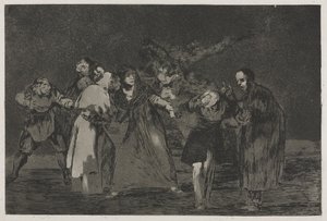 Os Provérbios: As feridas curam mais rápido do que palavras apressadas de Francisco de Goya