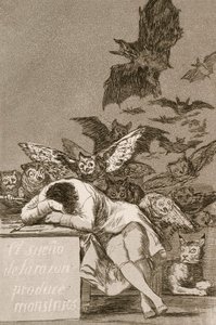 O Sono da Razão Produz Monstros de Francisco Goya de Francisco de Goya