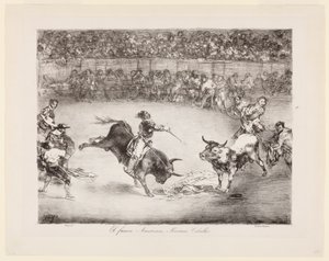 O famoso americano, Mariano Ceballos: Os touros de Bordéus de Francisco de Goya