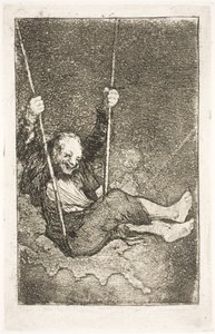 Assistente em um balanço de Francisco de Goya