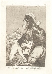 O aluno sabe mais que o professor? de Francisco de Goya