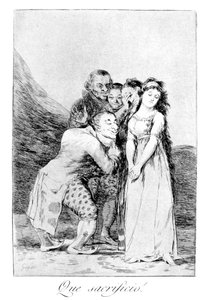 Que sacrifício !, 1799 de Francisco de Goya