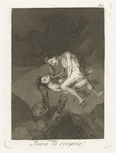 Wie tinha esse gedacht! Quem acreditaria! (título no objeto) Los Caprichos (título da série) de Francisco de Goya