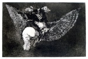 Bobagem alada, 1819-1823 de Francisco de Goya