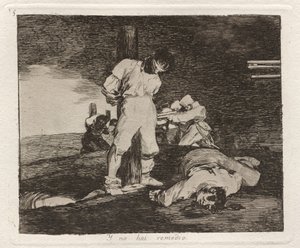 Y no hai remedio (e não há ajuda para isso) de Francisco de Goya
