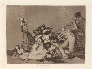 Y son fieras (E eles são como bestas selvagens) de Francisco de Goya