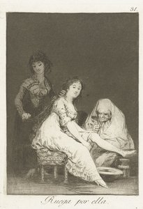 Ela reza por ela de Francisco de Goya