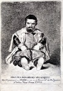 O Anão Sebastián de Morra na Corte de Felipe IV de Francisco de Goya