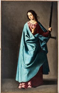 Grande Eufemia Mártir (óleo sobre tela de Francisco de Zurbaran