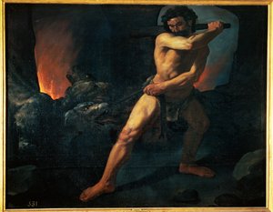 Hércules e Cérbero (pintura sobre tela)