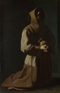 São Francisco em Meditação, 1635-1640 de Francisco de Zurbaran
