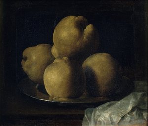 Ainda vida com prato de marmelo de Francisco de Zurbaran