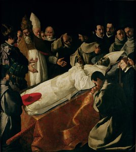 A Exposição do Corpo de São Boaventura (1221-74) depois de 1627 de Francisco de Zurbaran