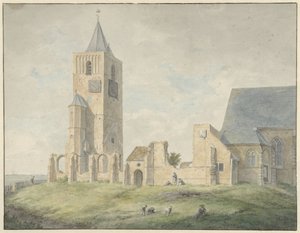 Ruínas da igreja em Warmond