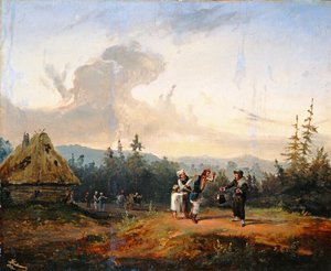 Argumentos com o Mercador Judaico, 1853 de Franciszek Kostrzewski