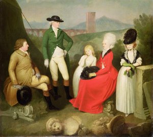 Retrato de grupo de Aubrey, 2º Barão Vere de Harmsworth e família