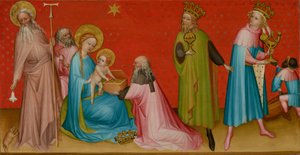 A Adoração dos Magos com Santo António Abade de Franco Flemish Master