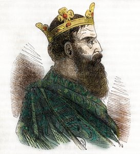 Retrato do Imperador Bizantino Leão III o Isauriano ou o Sírio (680-741) (Leão III o Imperador Isauriano do Império Bizantino) tirado de "I misteri del vaticano" de Franco Mistrali 1843