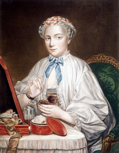 Gravura do quadro sobre tela de François boucher (1703-1770). de Francois (after) Boucher