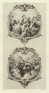Astronomia, Retórica (gravura) de Francois (after) Boucher