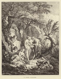A Boa Aventura (gravura) de Francois (after) Boucher