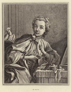 Le Matin (gravura) de Francois (after) Boucher