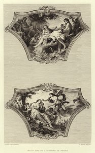Motivo da história da Psique (gravura) de Francois (after) Boucher