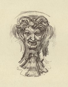 Rosto sorridente (gravação) de Francois (after) Boucher