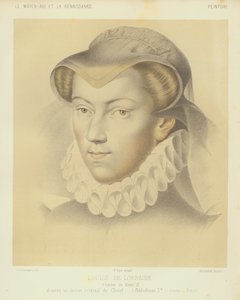 Luísa de Lorena, esposa do rei Henrique III de França (chromolitho)