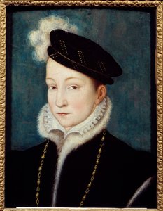 Retrato de François II (1544-1560) Rei da França Pintura de François Clouet (1515-1572) cerca de 1553 Chantilly, Musee Conde