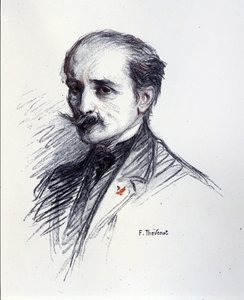 Retrato de Edmond Rostand. (1868-1918) Desenho de Thévenot François (1856-1943). de Francois (after) Thevenot