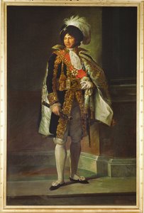Joachim Murat, general, rei de Nápoles, marido de Carolina Bonaparte, irmã de Napoleão ... (pintura sobre tela)