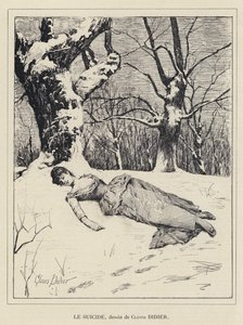Suicídio (litho) de Francois Auguste Didier Clovis