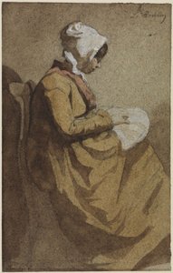 A bordadeira de François Bonvin