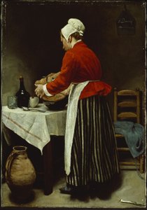 A empregada, c.1875 (óleo sobre tela) de François Bonvin