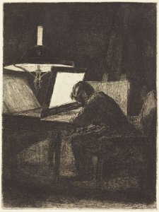 O gravador (Le Graveur) de François Bonvin