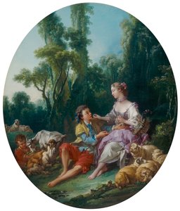 Eles estão pensando sobre a uva? (Pensent-ils au raisin?) de François Boucher