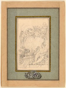 Estante Armorial para Crozat, Barão de Thiers de François Boucher