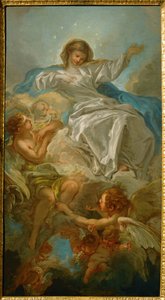 Assunção da Virgem (pintura sobre tela) de Francois Boucher