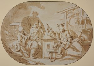Cena familiar chinesa de François Boucher