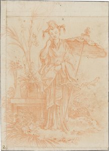 Chinoiserie (A senhora do jardim) de François Boucher
