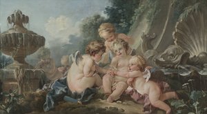 Cupidos em conspiração de François Boucher