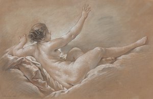 Danae a receber a chuva dourada de François Boucher