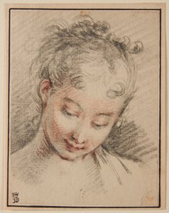 Cabeça de uma rapariga de François Boucher