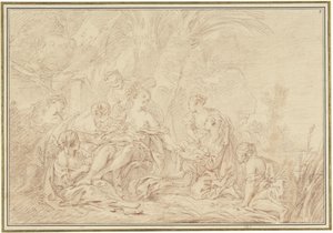 O achado de Moisés de François Boucher