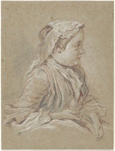 Jovem com um gorro de renda de François Boucher
