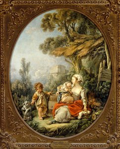 A Mãe Feliz de François Boucher